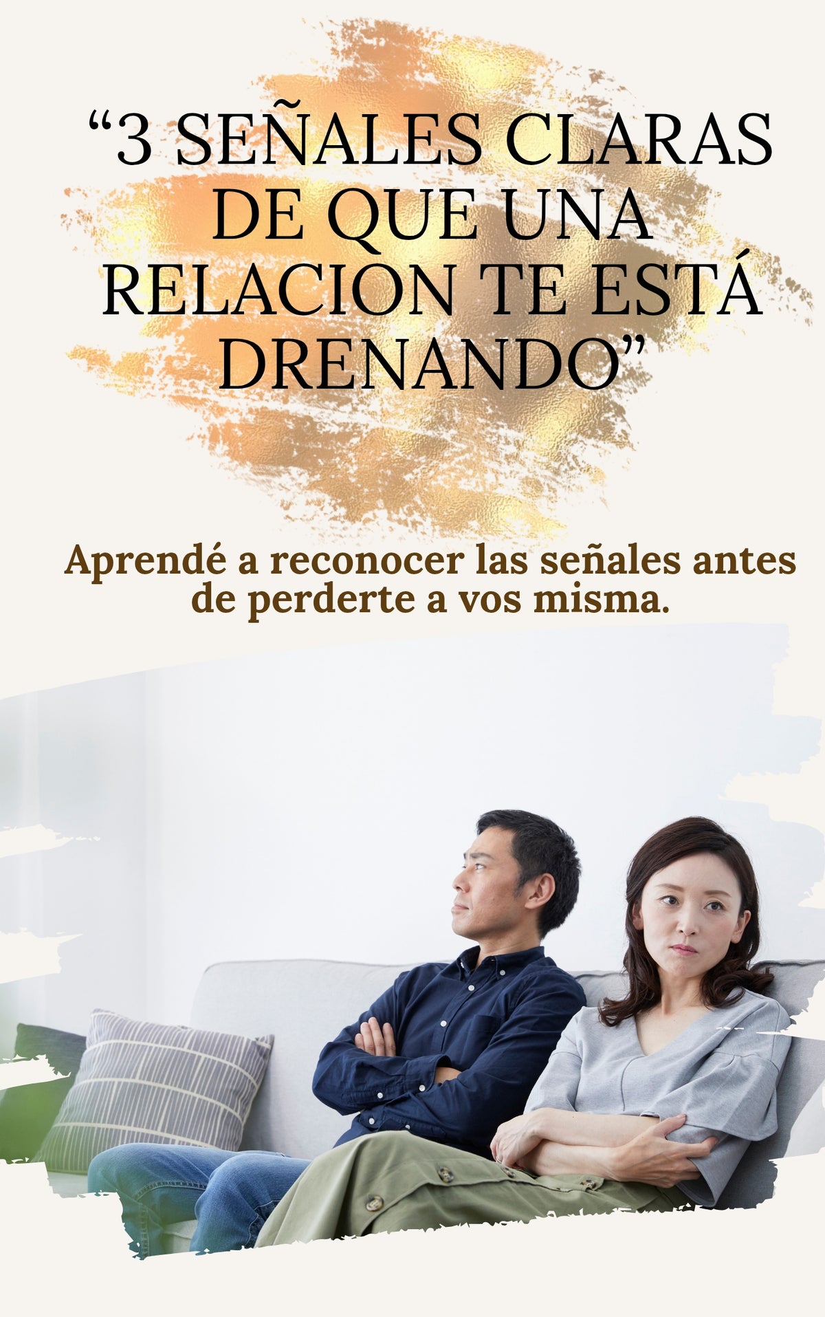 "Tu relación te agota? descubrilo"